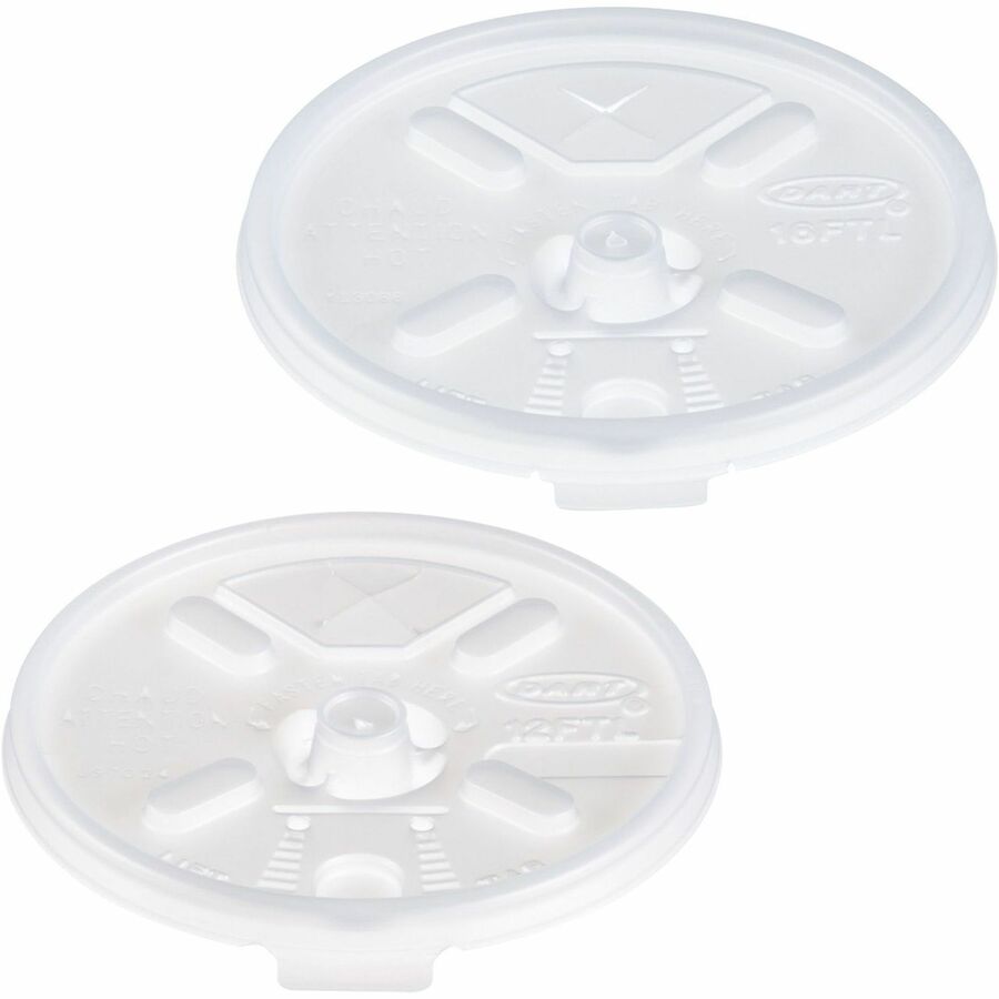 Dart® 16FTLS Lift-n-Lock Coffee Cup Translucent Lids - 1000ct