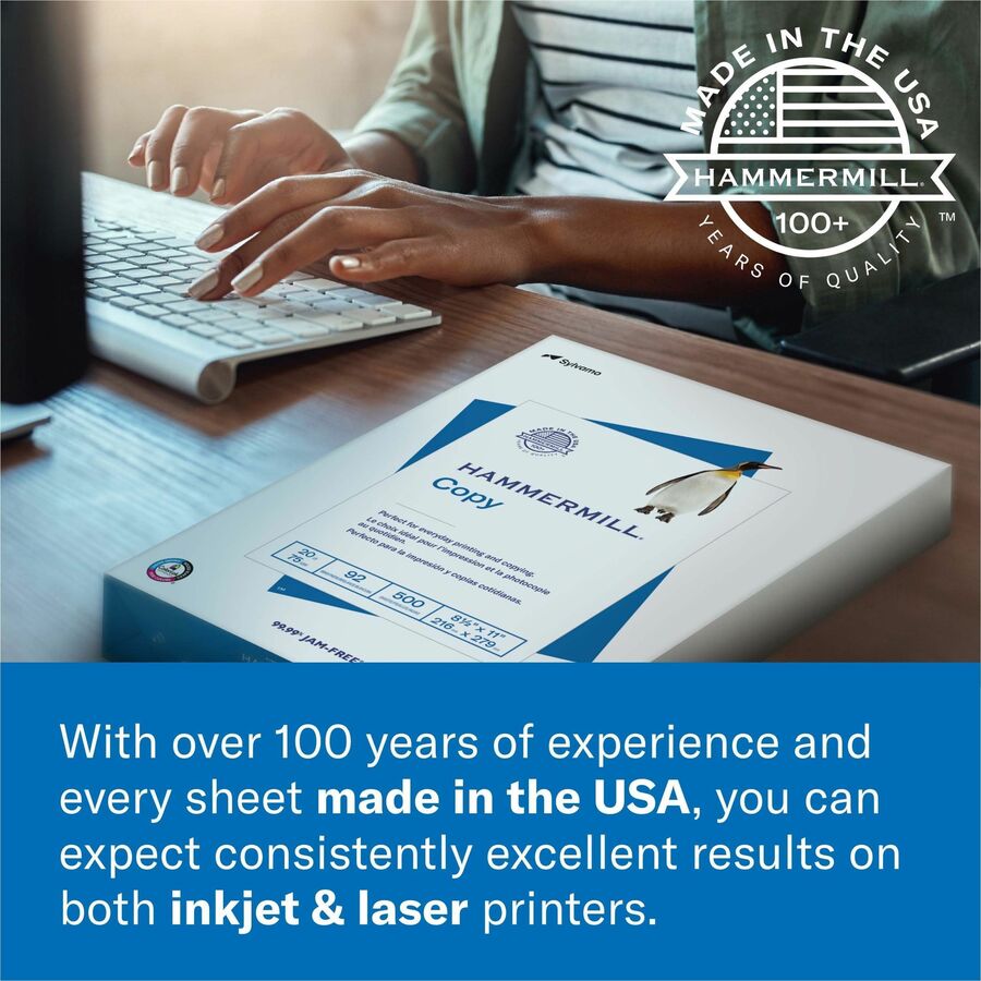Hammermill 8 1/2" x 11" Premium Laser Print Copy Paper - 5000 Sheets