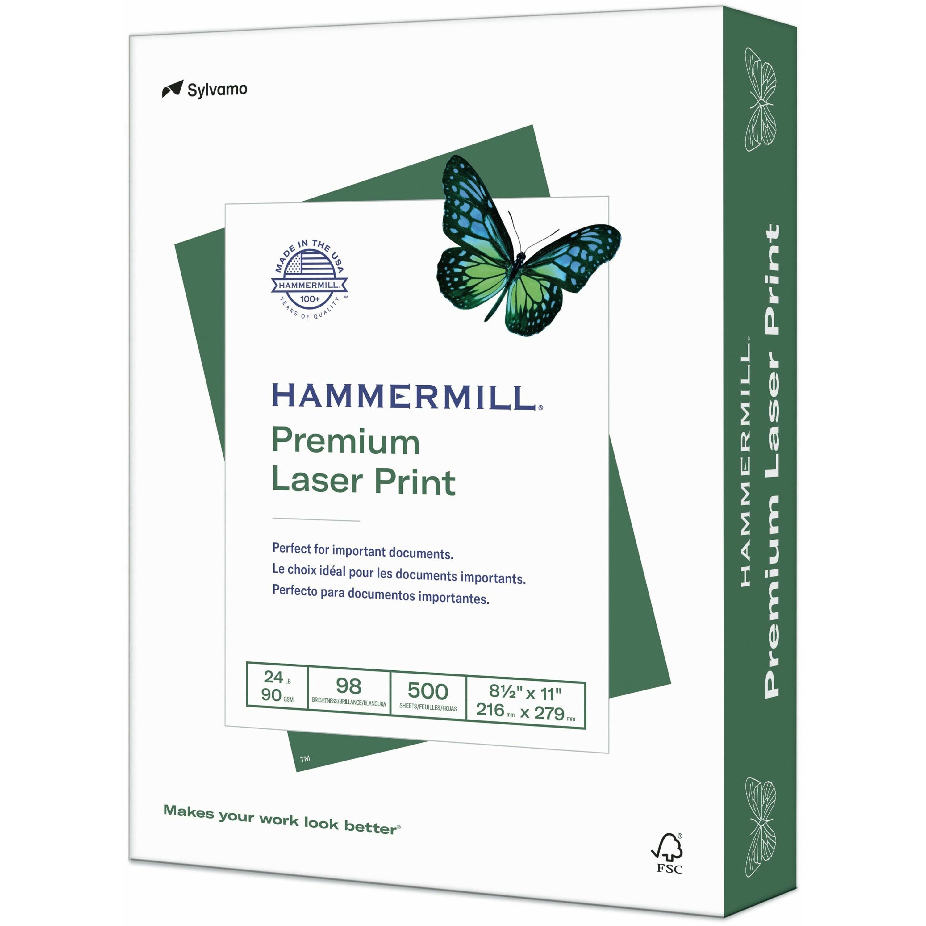 Hammermill 8 1/2" x 11" Premium Laser Print Copy Paper - 5000 Sheets