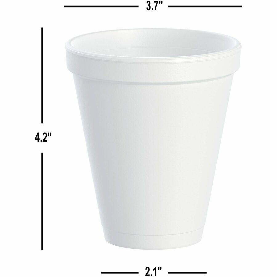 Dart® 12J16 12oz Styrofoam Cup- 1000ct