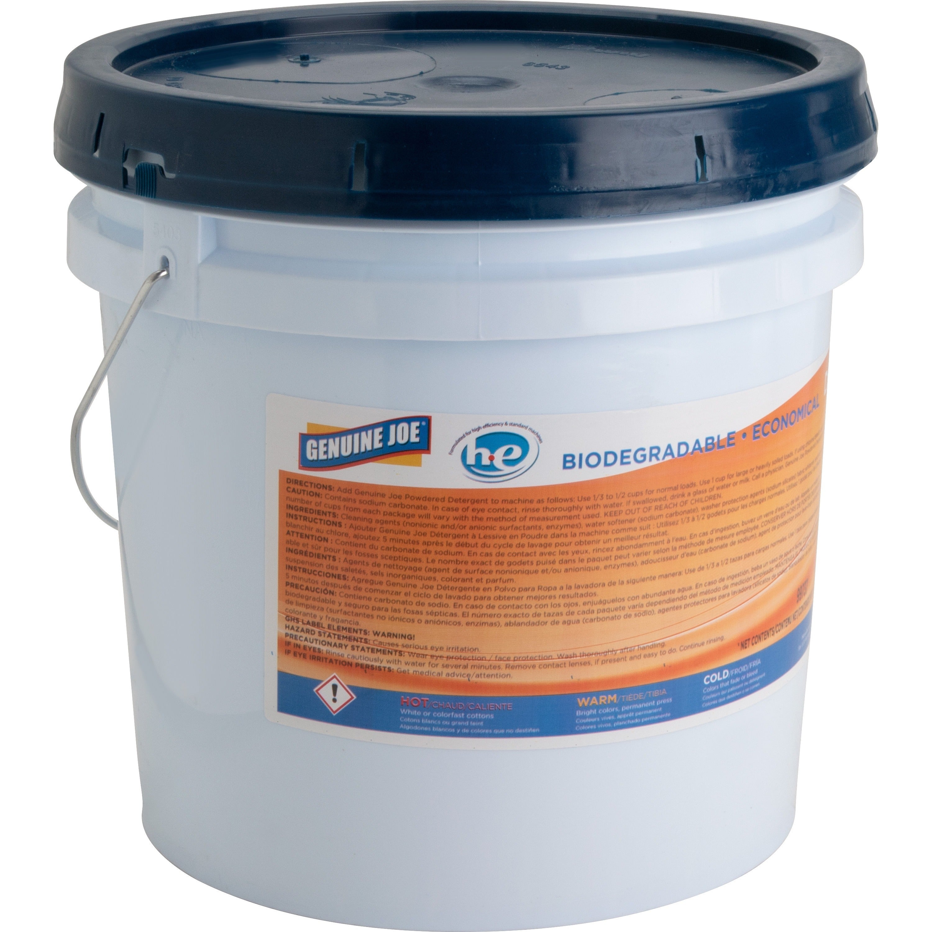 Genuine Joe Economical Powdered Laundry Detergent in Pail - 40lb