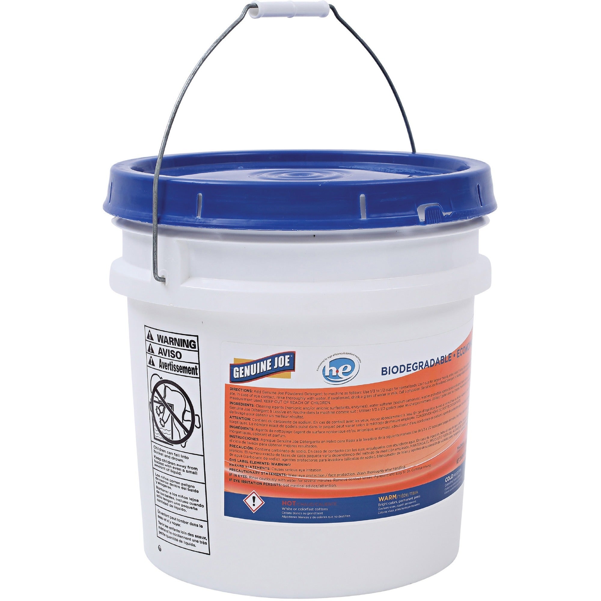 Genuine Joe Economical Powdered Laundry Detergent in Pail - 40lb