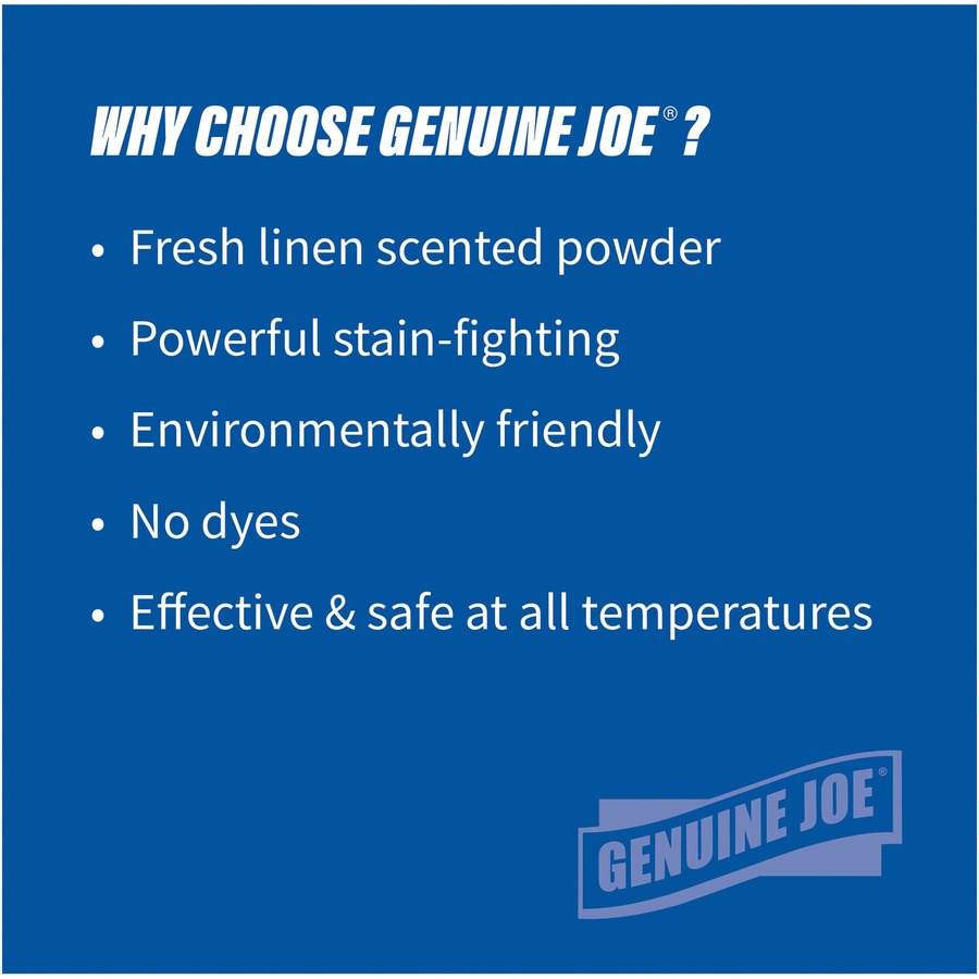 Genuine Joe Economical Powdered Laundry Detergent in Pail - 40lb