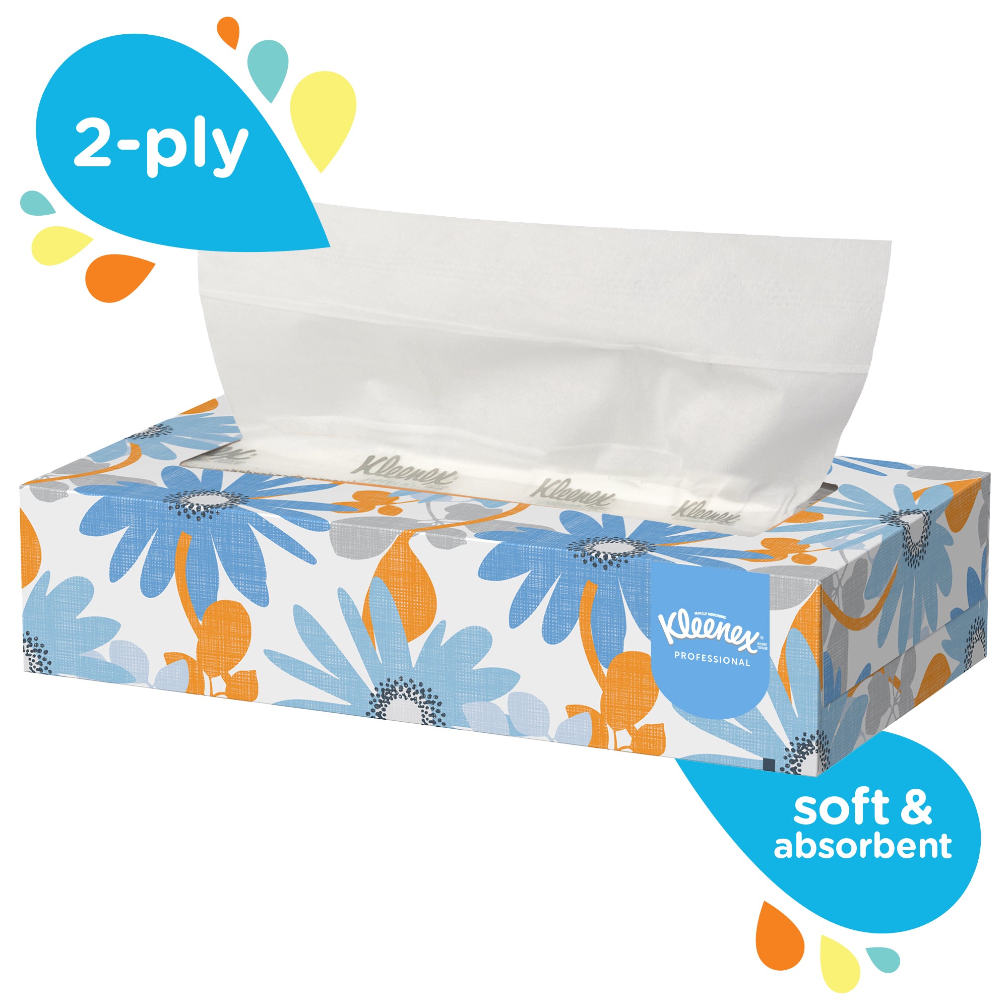 Kleenex® 2 Ply White Facial Tissue - 36 Boxes