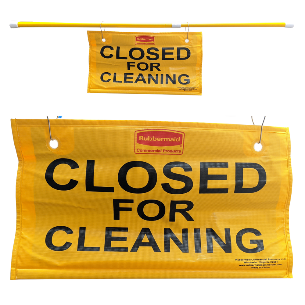 Rubbermaid® "Closed for Cleaning" Hanging Doorway Sign