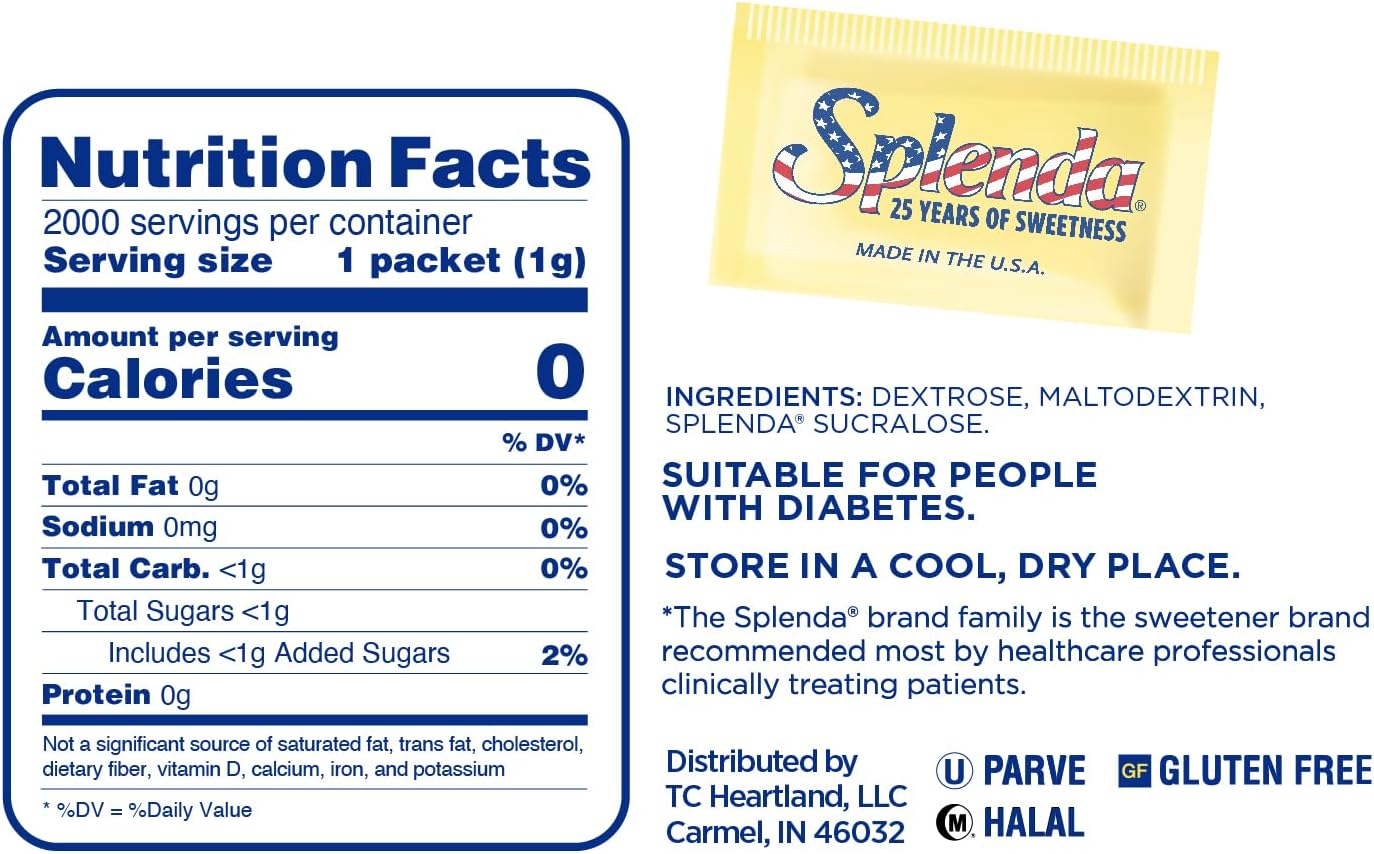 Splenda® Sweetener Packets – 2000 Count