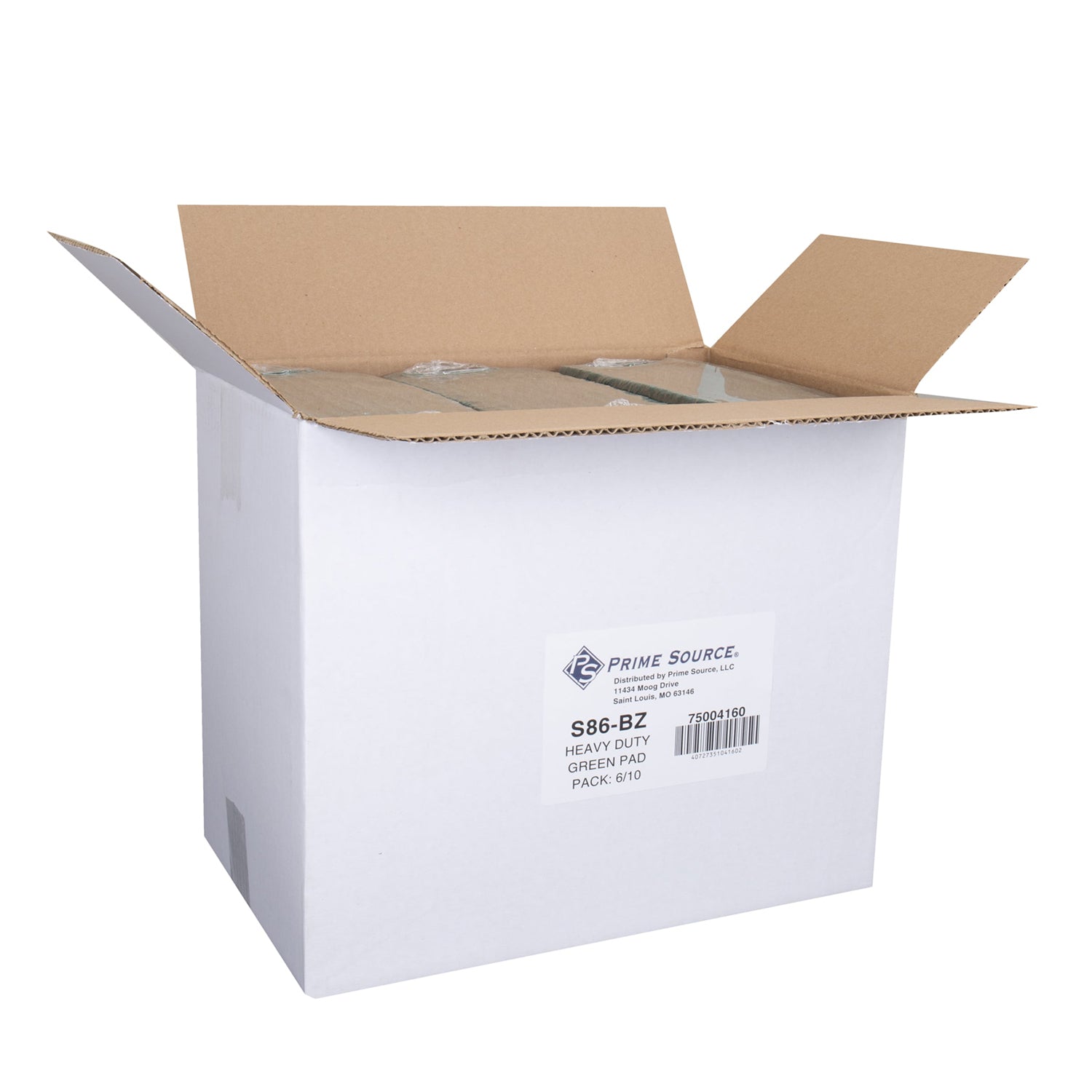 Prime Source® Polystyrene Heavy Duty Green Scouring Pad - 60 ct