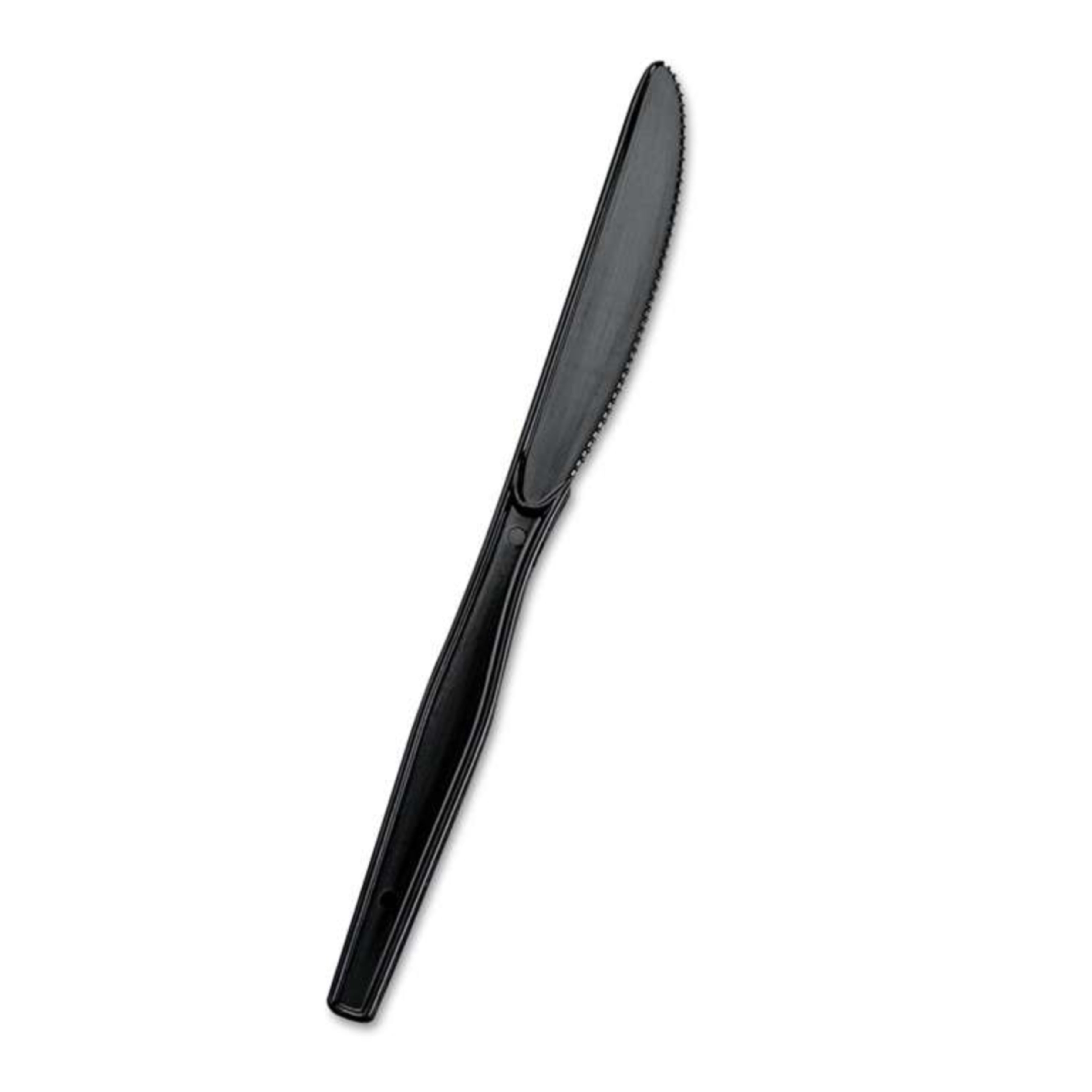 Prime Source® Individually Wrapped Heavy Weight Black Plastic Knife - 1000ct
