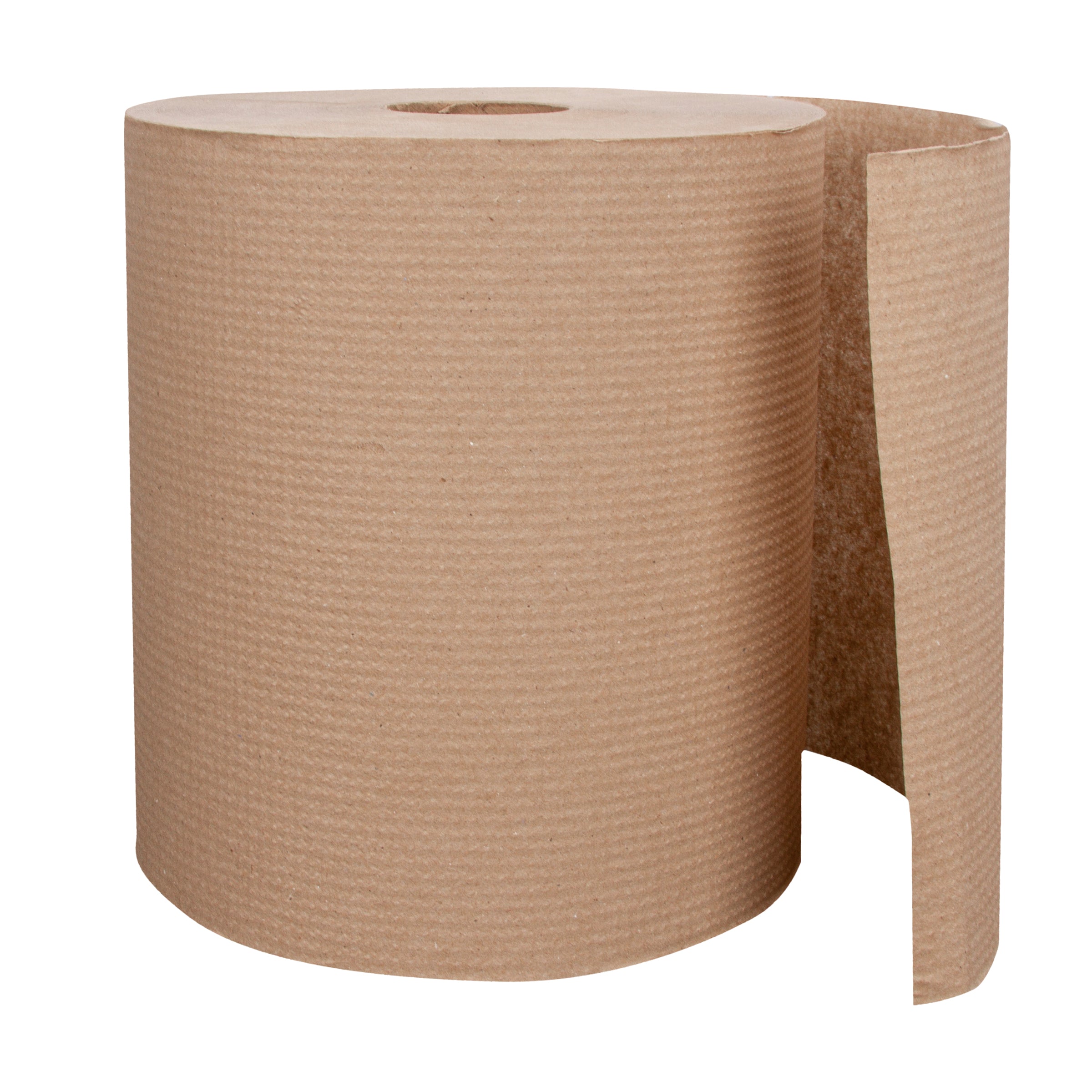 Right Choice™ 1-ply 8"x 800' Brown Paper Hardwound Roll Towel - 6 Rolls