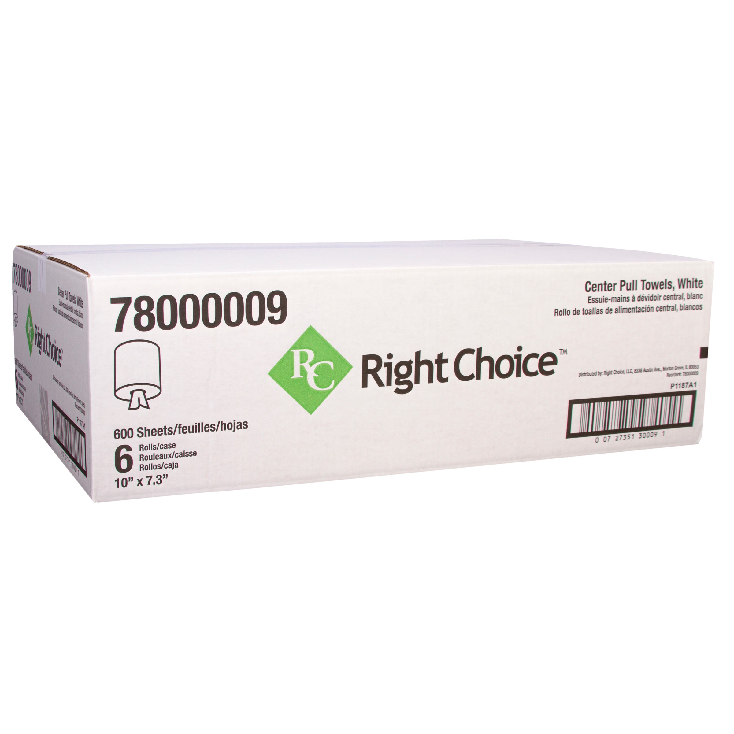 Right Choice™ White 2-Ply Centerpull Paper Towel - 6 Rolls