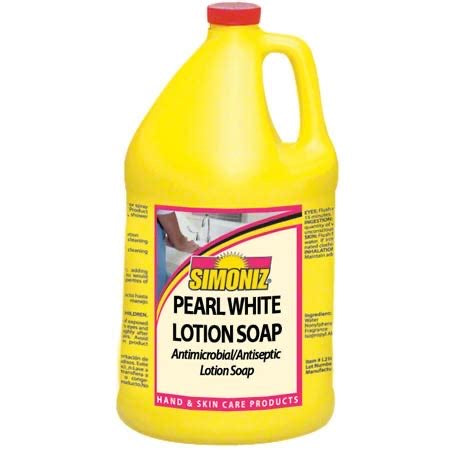 Simoniz® Pearl White Lotion Antimicrobial Hand Soap – 1 Gallon