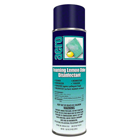 Aero® Foaming Lemon Odor Disinfectant – 19 oz Aerosol