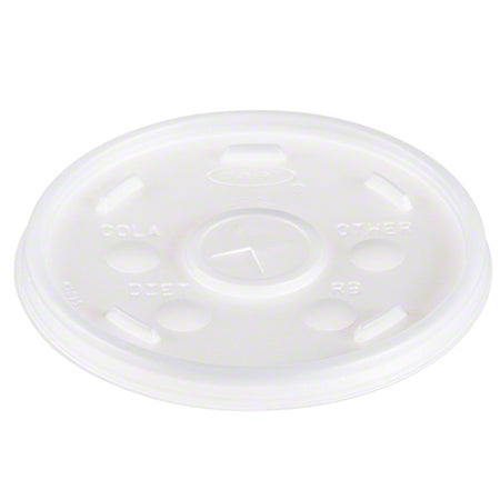 Dart® 16SL Translucent Straw Slotted Cup Lids - 100ct (Sleeve)