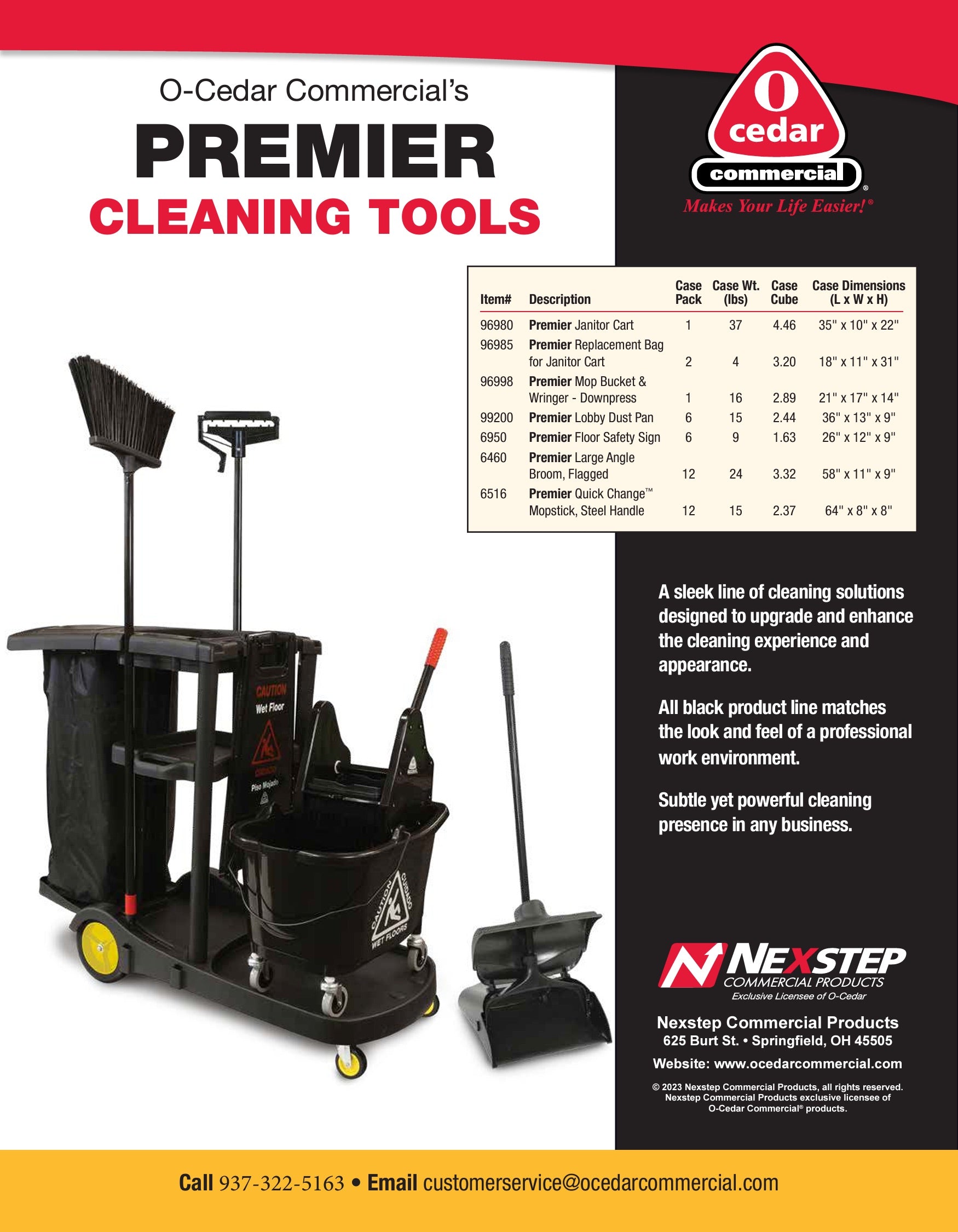 Premier Large Black Flagged Angle Broom