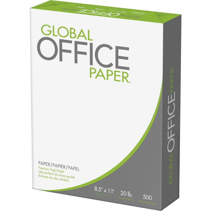 Global Office Premier Multipurpose Copy Paper - 8.5" x 11" - 5000 Sheets (Case)