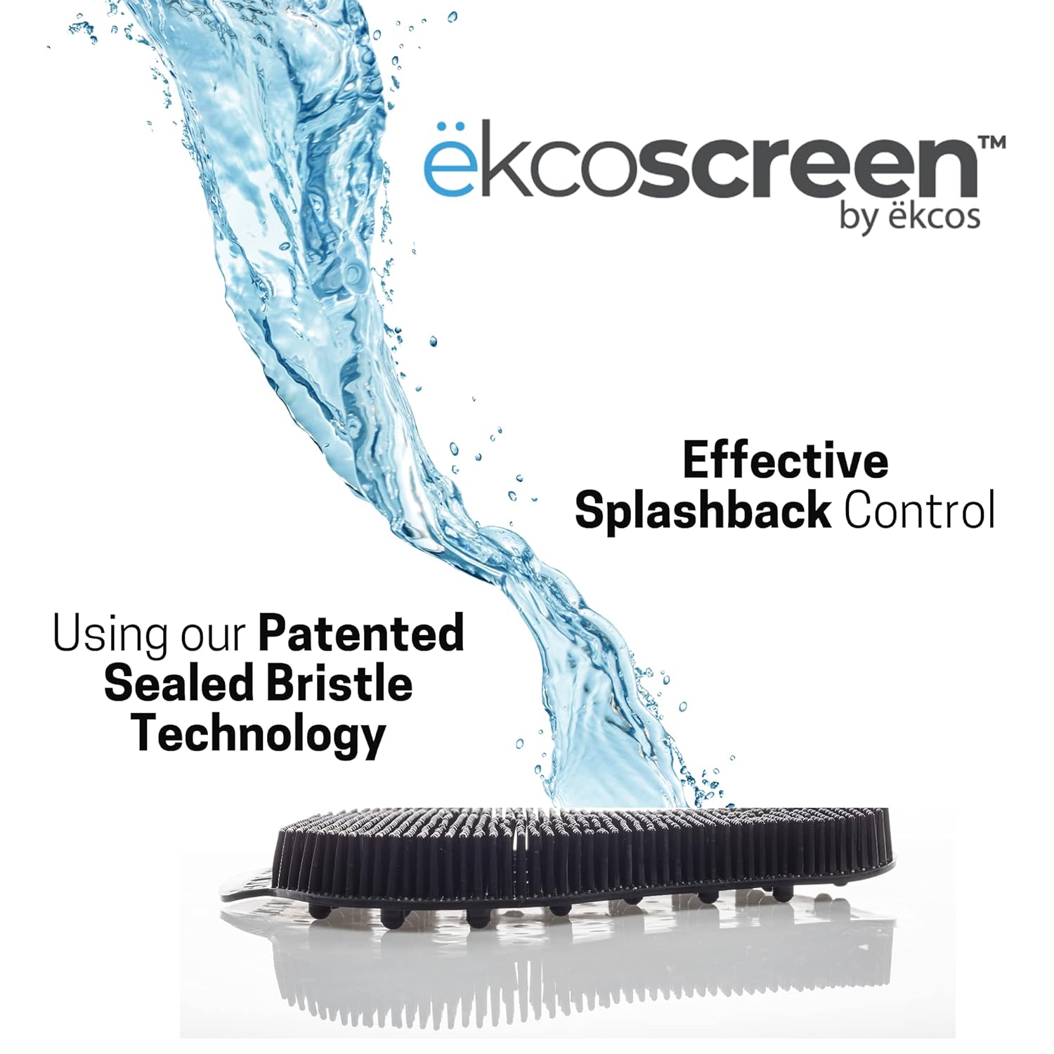 Ekcos® ekcoscreen™ – Mint Scent (Black) – 60-Day Anti-Splash Urinal Screen - 12 Pack
