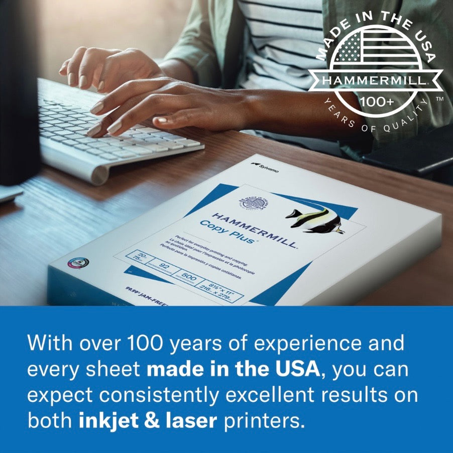 Hammermill 11” x 17” Copy Plus Print Paper - 2500 Sheets