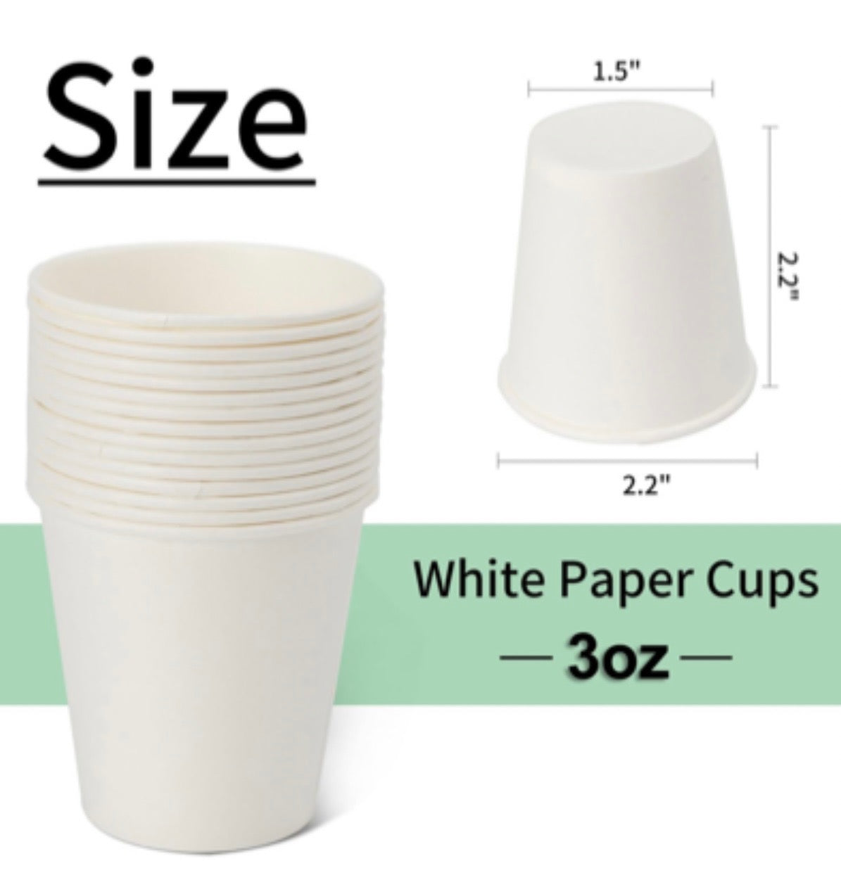 3 oz Small Bathroom Paper Cups - 300ct
