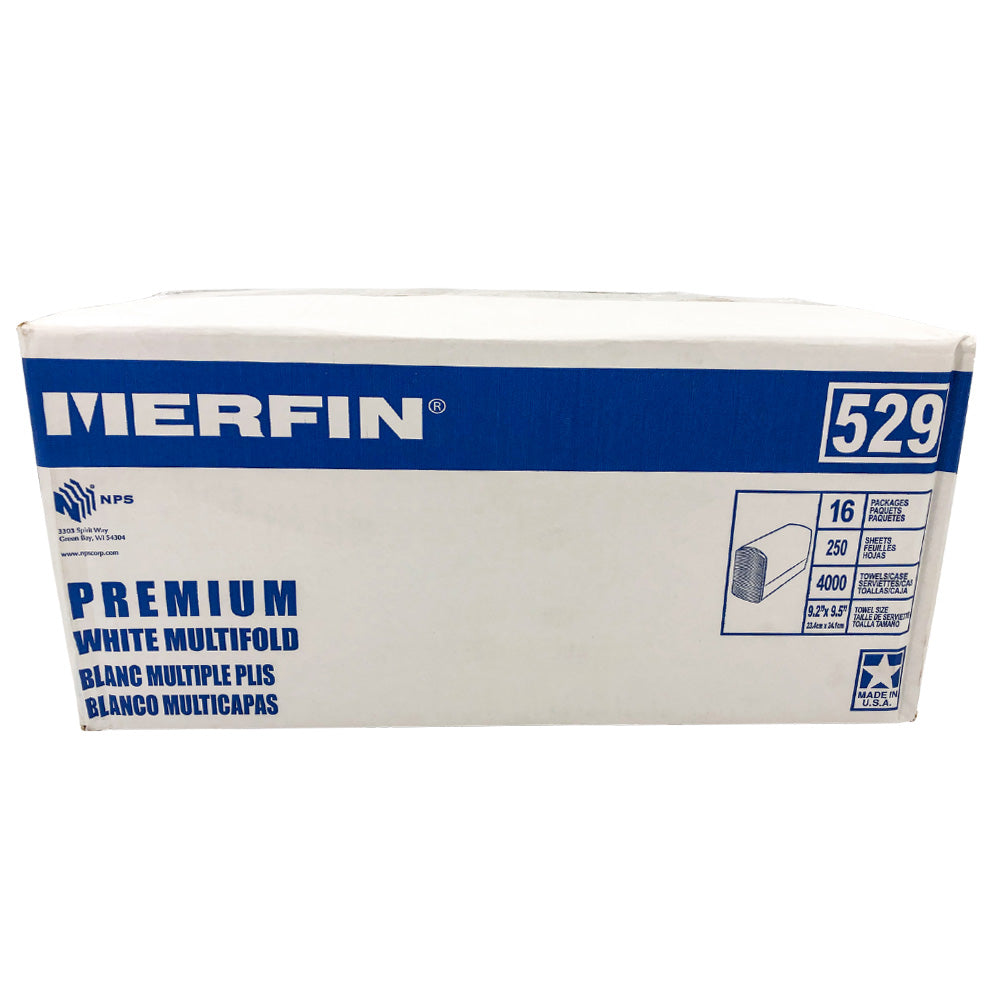 Merfin® Premium TAD White Multi-Fold Towel - 4000ct