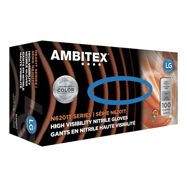 AMBITEX® XP High Visibility 6 Mil Powder Free Nitrile Gloves