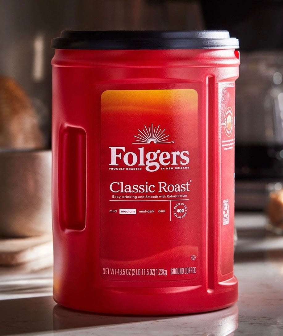 Folgers® Classic Medium Roast Ground Coffee – 43.5 oz