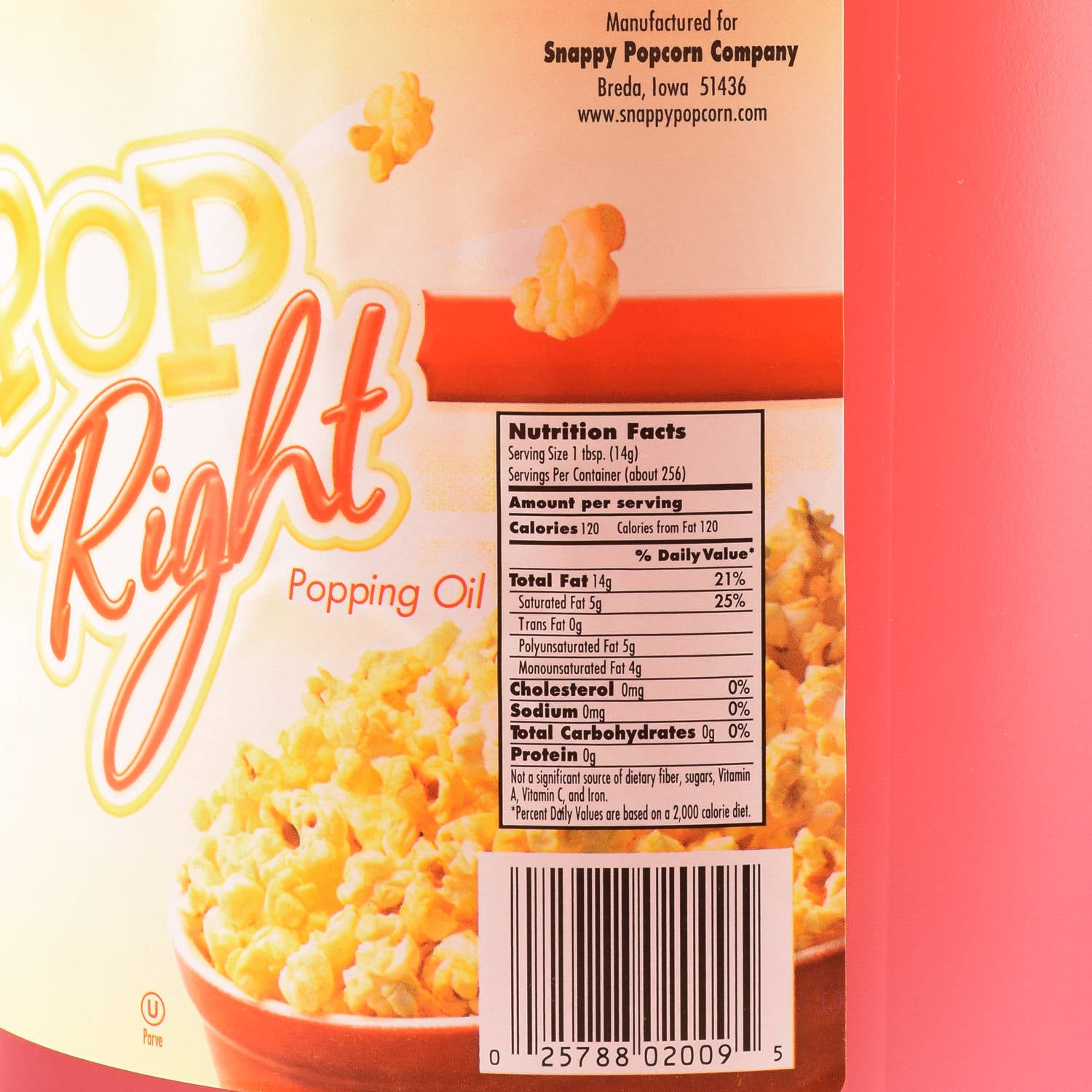 Snappy® Pop Rite Popcorn Oil – 1 Gallon