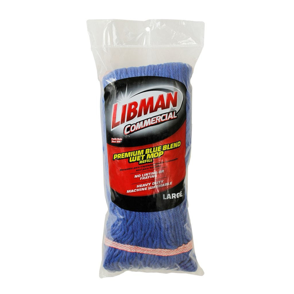 Libman® Large Blue Blended Looped-End Wet Mop Head