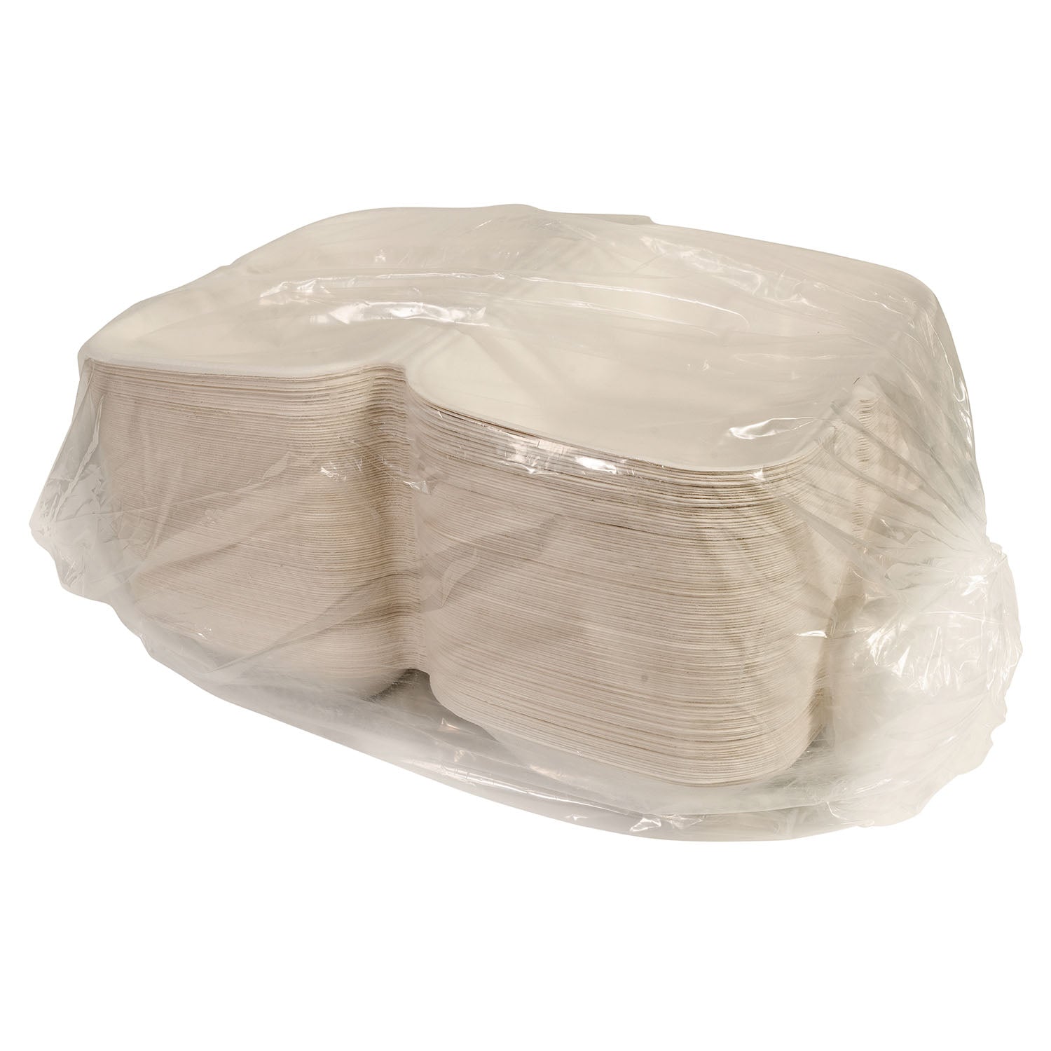 EcoSystems 9"x6"x3" Molded Fiber Compostable Clamshell Container - 250ct