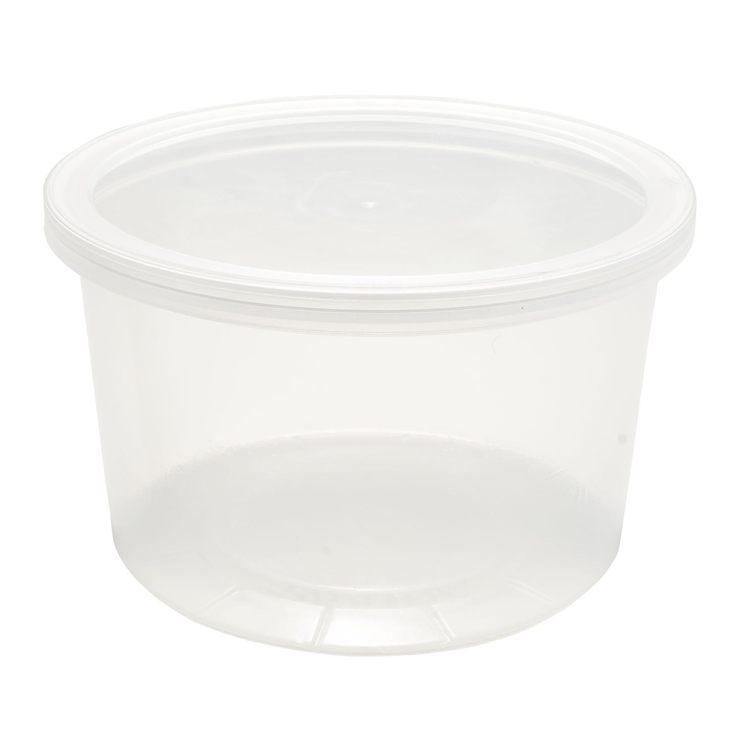 EcoSystems 16oz Polypropylene Round Translucent Deli Container - 500 ct