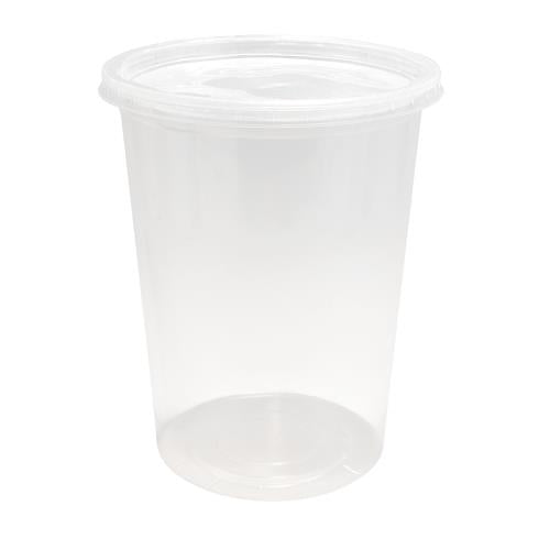 EcoSystems Polypropylene Thermoformed Recessed Translucent Lid, 8-32 oz - 500ct