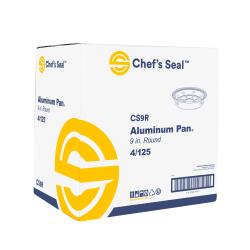 Chef's Seal™ 9" Round Aluminum Foil Pan - 500ct