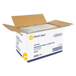 Chef’s Seal™ Heavy Weight Full Size Deep Aluminum Steam Table Pans - 50 ct