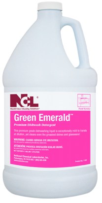 NCL® Green Emerald™ Premium Manual Dishwashing Detergent - Gallon