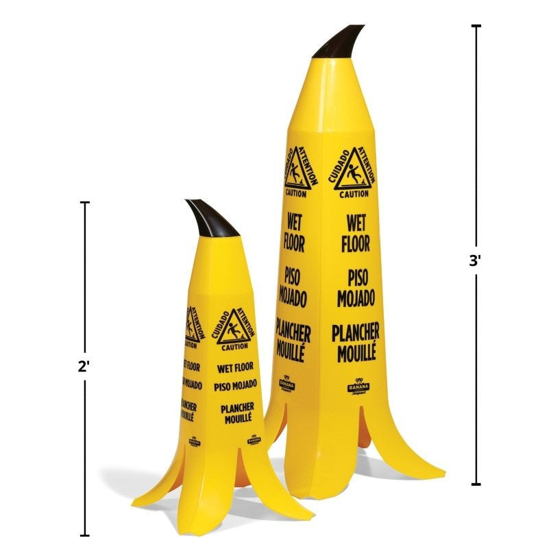 Banana Cone® 3ft Caution Wet Floor Safety Sign