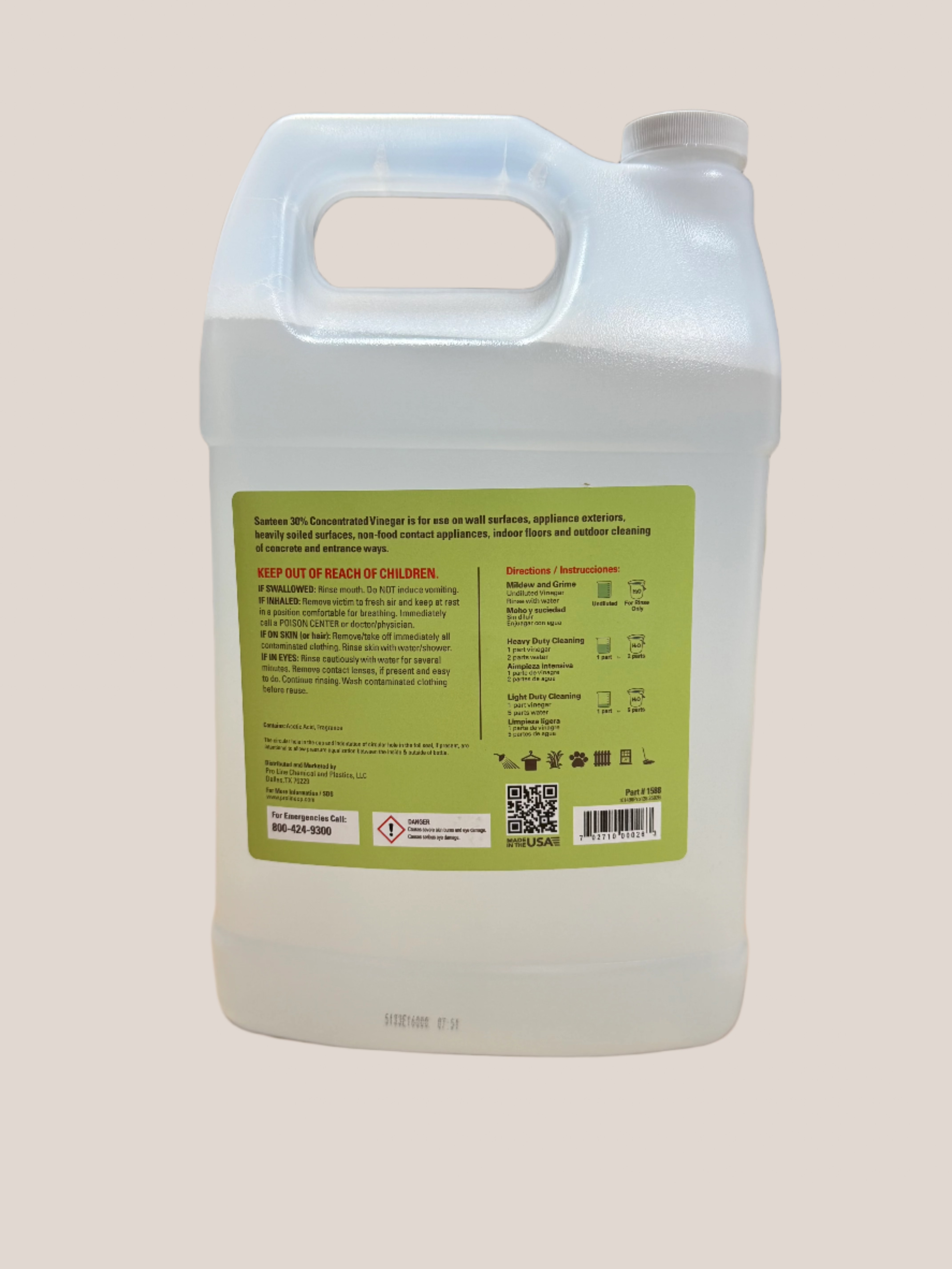 Santeen 30% Concentrated Vinegar - Gallon