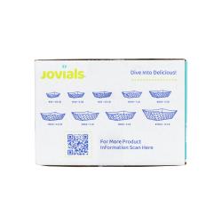 Jovials™ #300 Red & White Paper Food Tray
