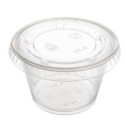 Jovials™ Clear Portion Cup Lid (3.25oz & 4oz) - 2500ct