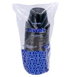 Jovials™ 4 oz Black Plastic Portion Cup - 2500ct