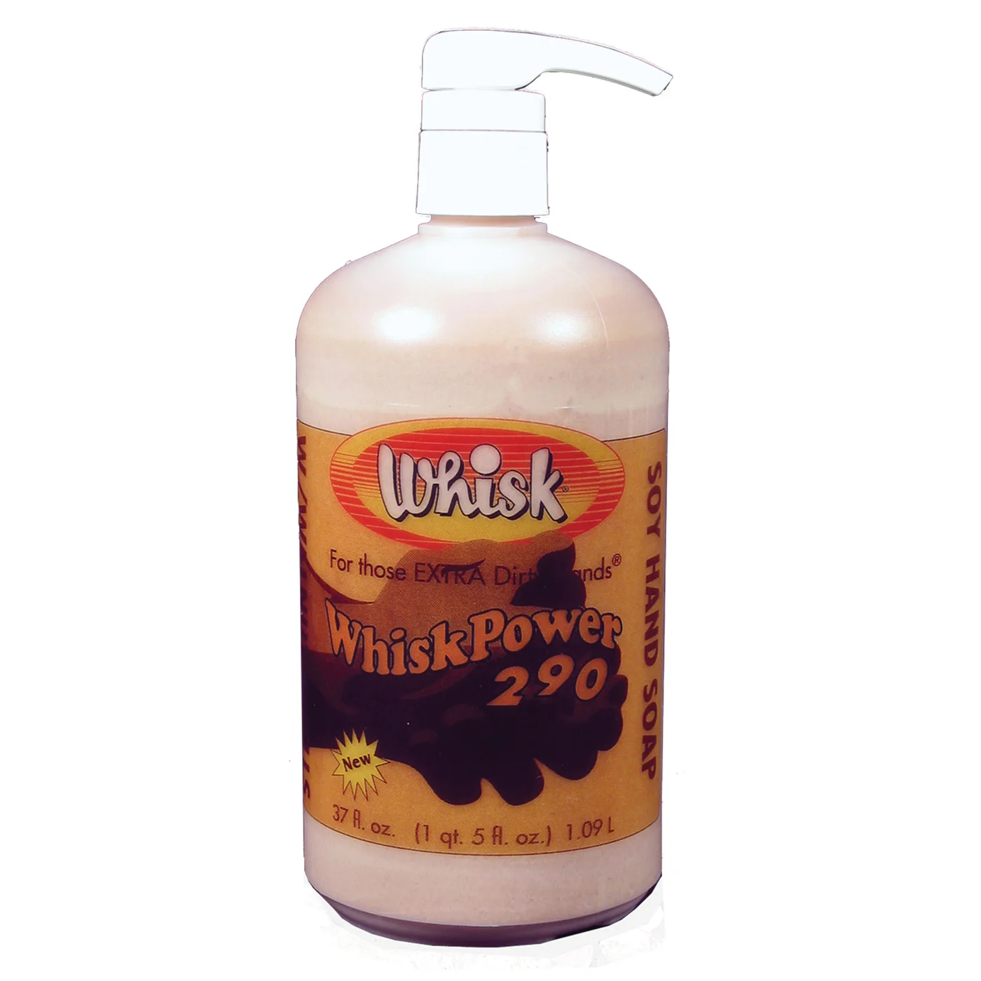 Whisk® WhiskPower 290 Soy Hand Soap with Walnut Scrubbers – 32oz Pump Bottle