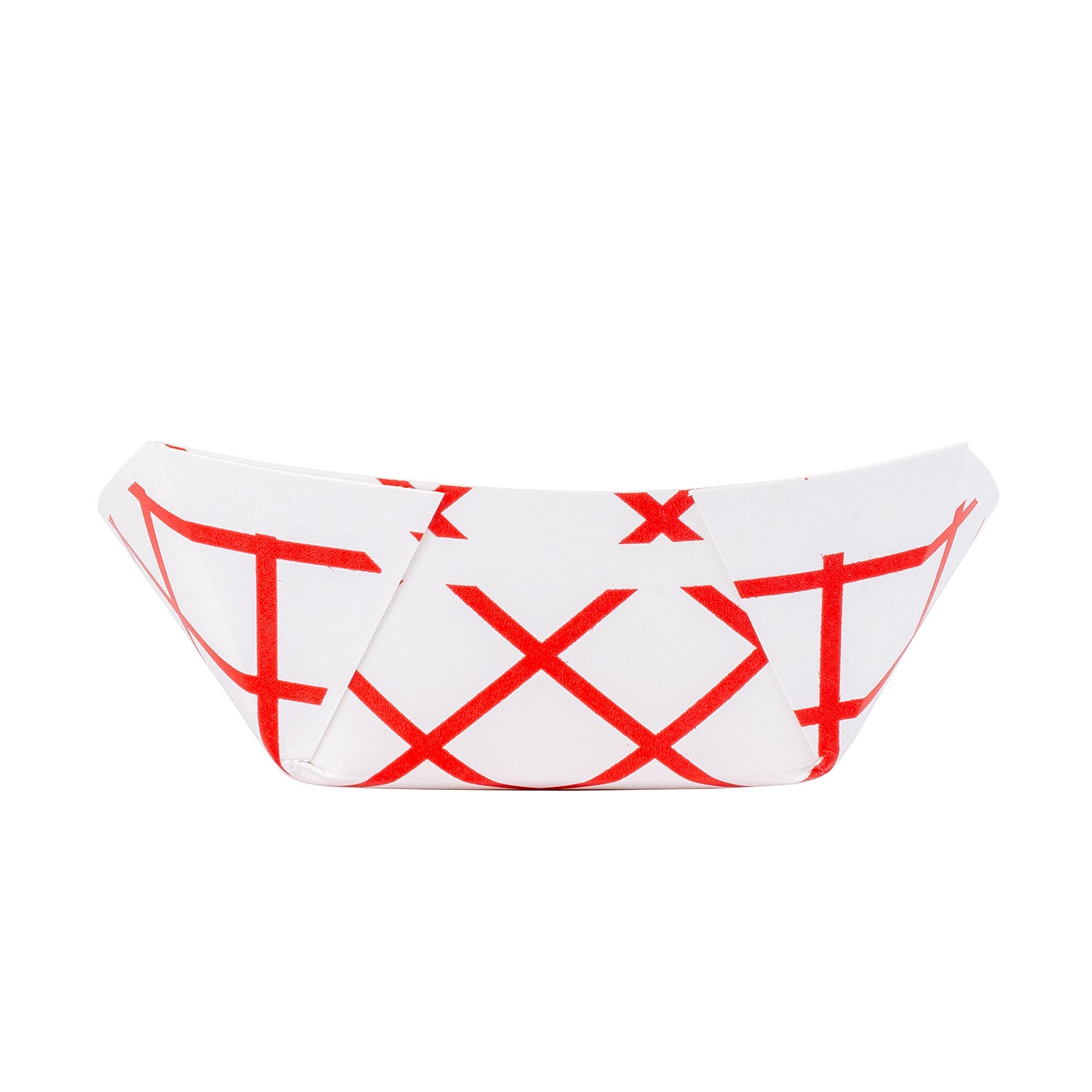 Jovials™ #200 Red & White Paper Food Tray