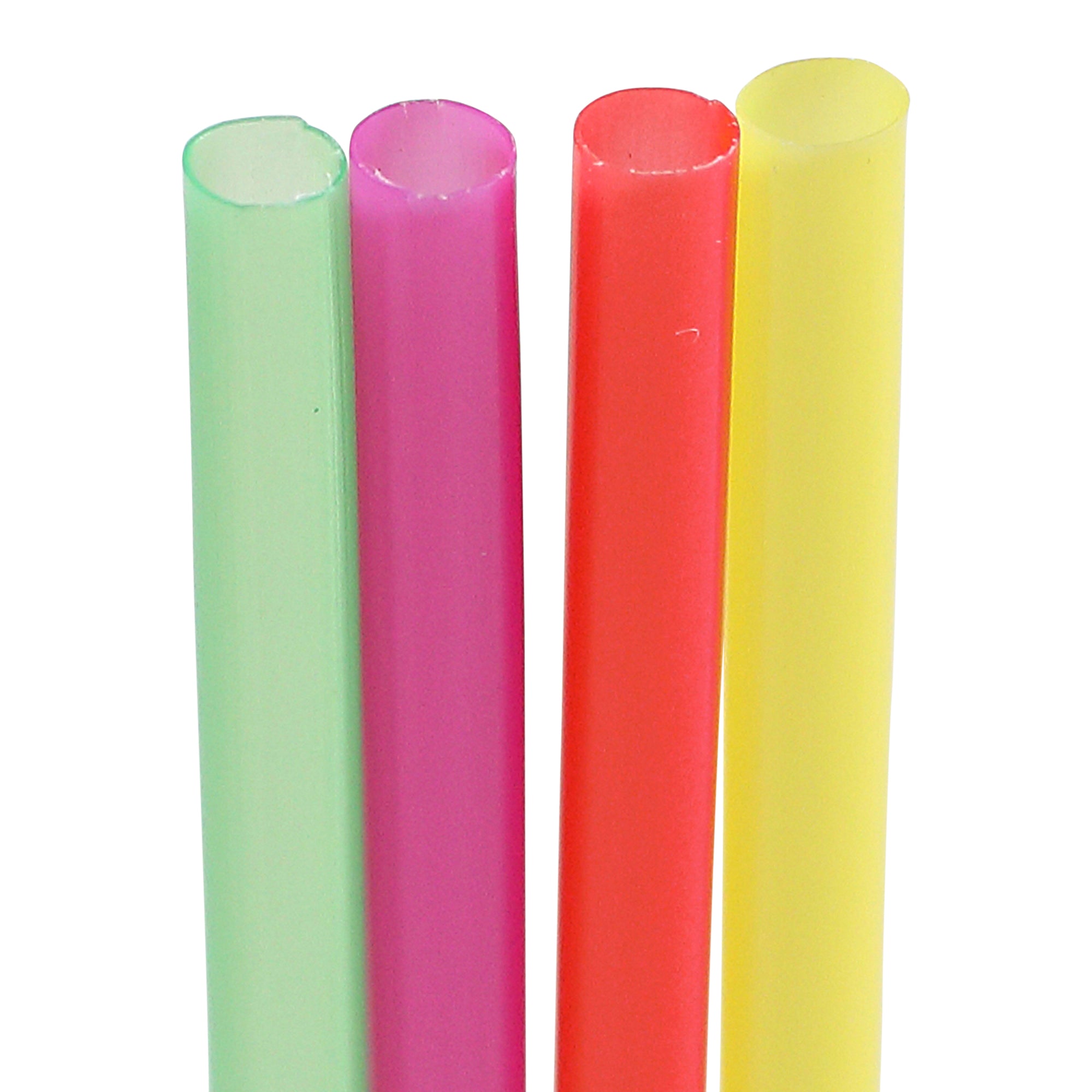 Empress® Unwrapped 7.75" Neon Semi Slim Straw / Stirrer