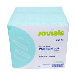 Jovials™ 3.25 oz Clear Plastic Portion Cup - 2500ct