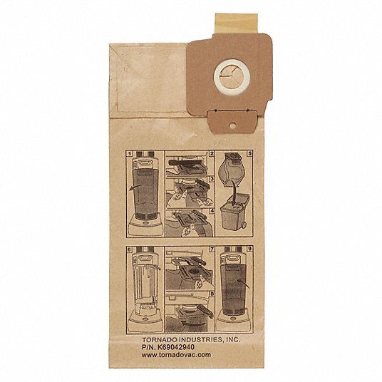 Tornado® Paper Replacement Vacuum Bags - 10pk