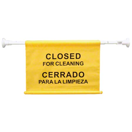 Tolco® “Closed For Cleaning” Hanging Safety Barrier