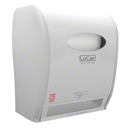 LoCor® Electronic Hands-Free Roll Towel Dispenser – White