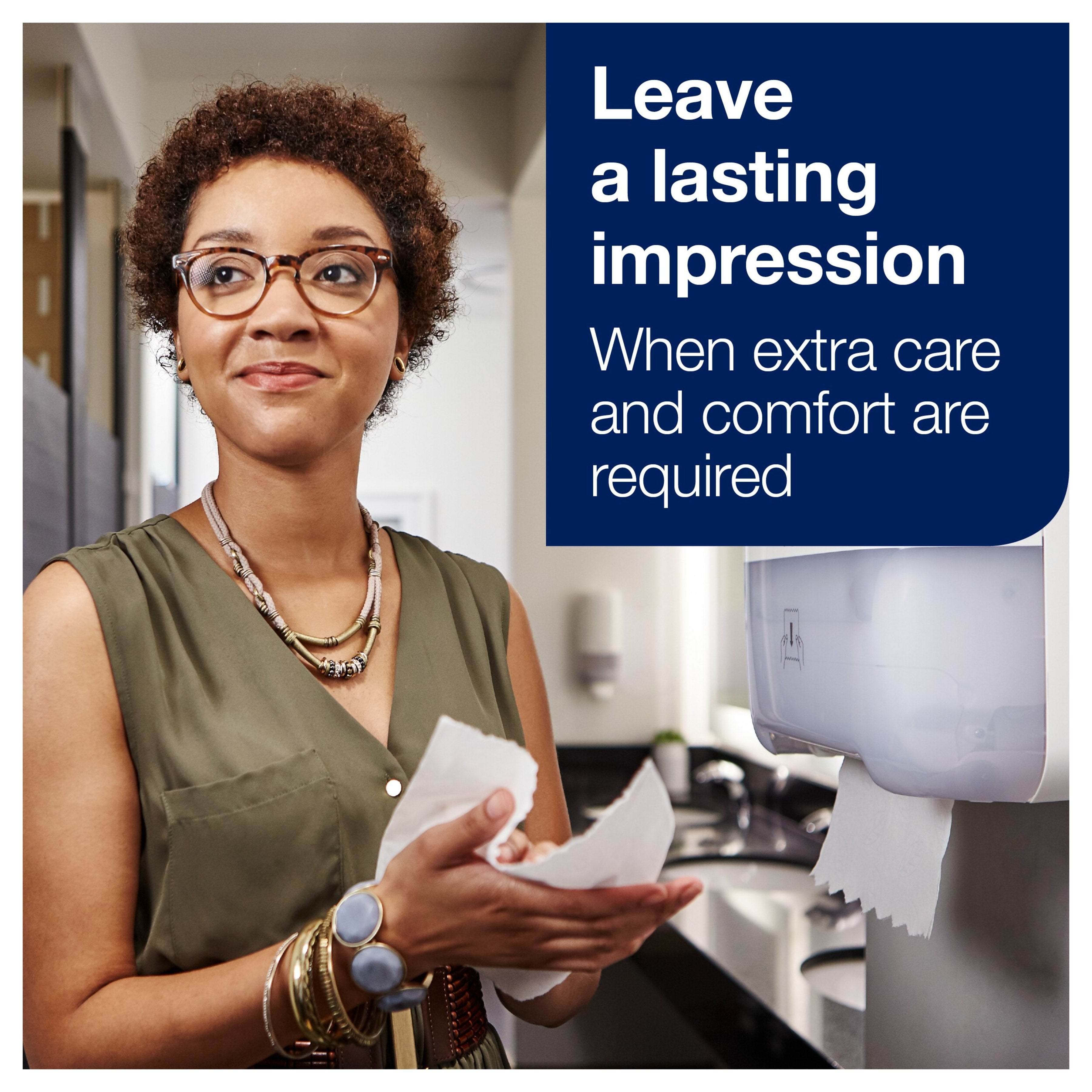 Tork Matic® Extra Soft Hand Towel Roll White with Blue Leaf