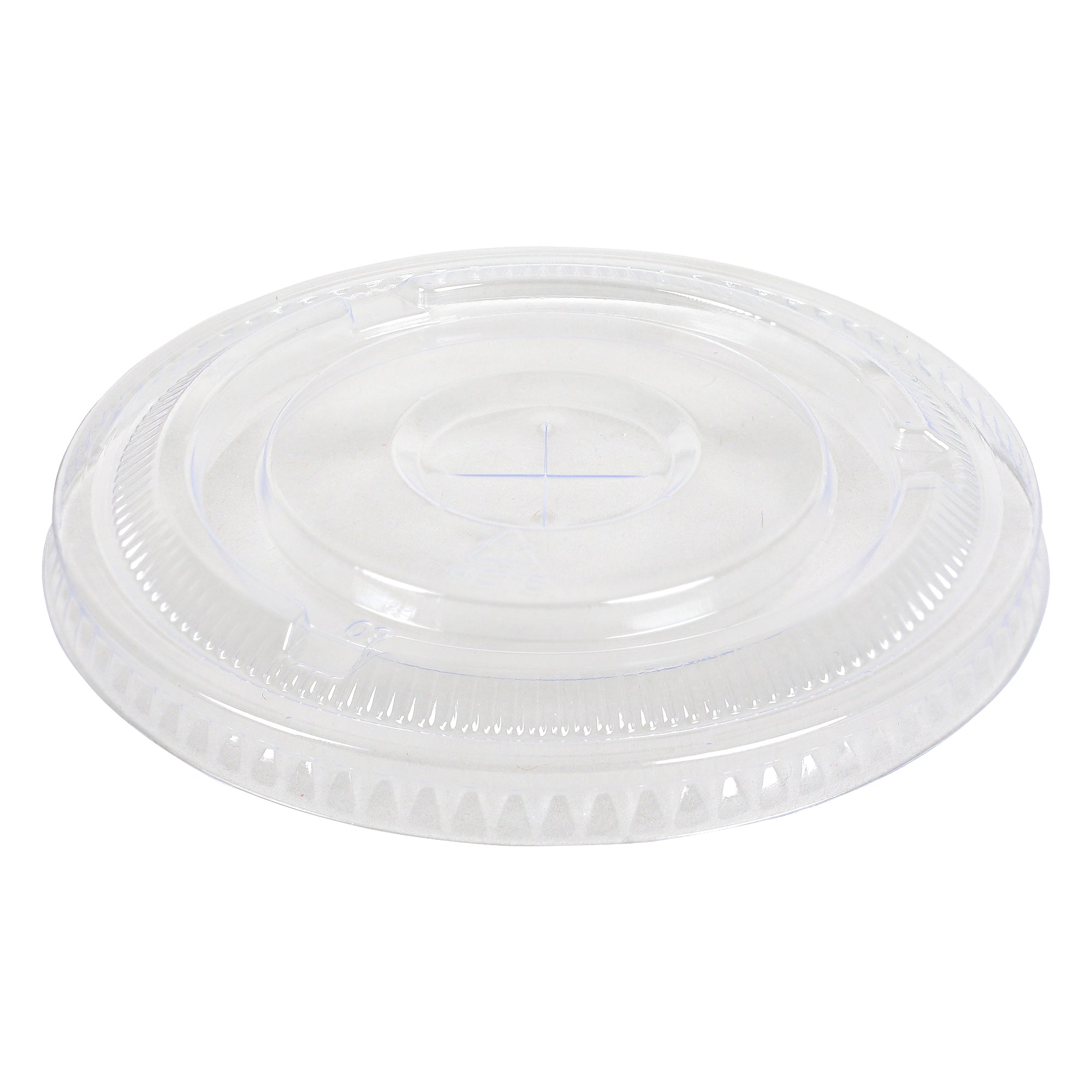 Empress® Flat Straw Slot PET Lid for 12 oz Squat–24 oz PET Cups