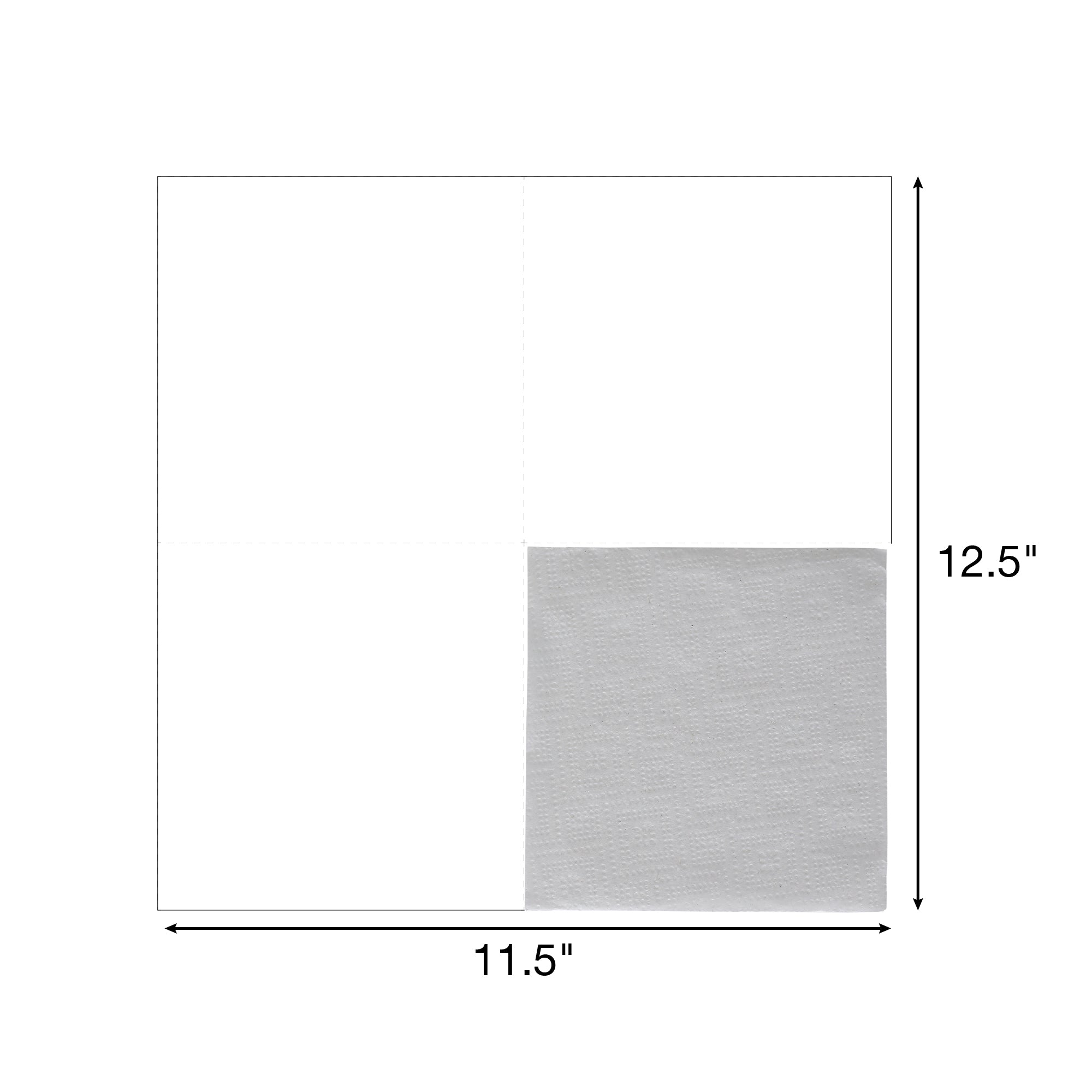 Empress® 1-Ply White Luncheon Napkin