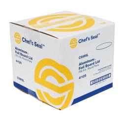 Chef’s Seal 9” Laminate White Board Lid – Fits CS9R Foil Pan