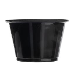 Jovials™ 4 oz Black Plastic Portion Cup - 2500ct